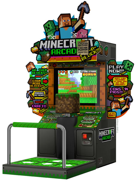minecraft arcade machine